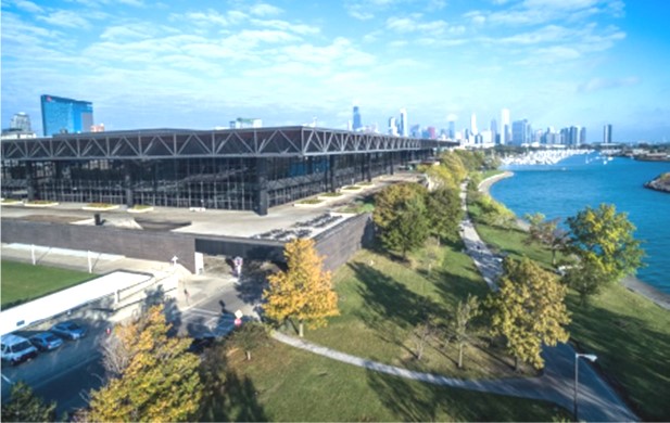 McCormick Place Lakeside Center         Will Close Blinds Every Night To Protect Migrating Birds