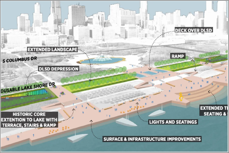 Part Of DuSable Lake Shore Could Move Underground If City Extends Grant Park To Lakefront
